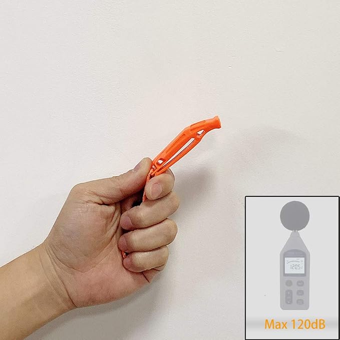 Emergency Safety Whistle with Lanyard, Loud Pea-Less Survival Whistles - Image 3