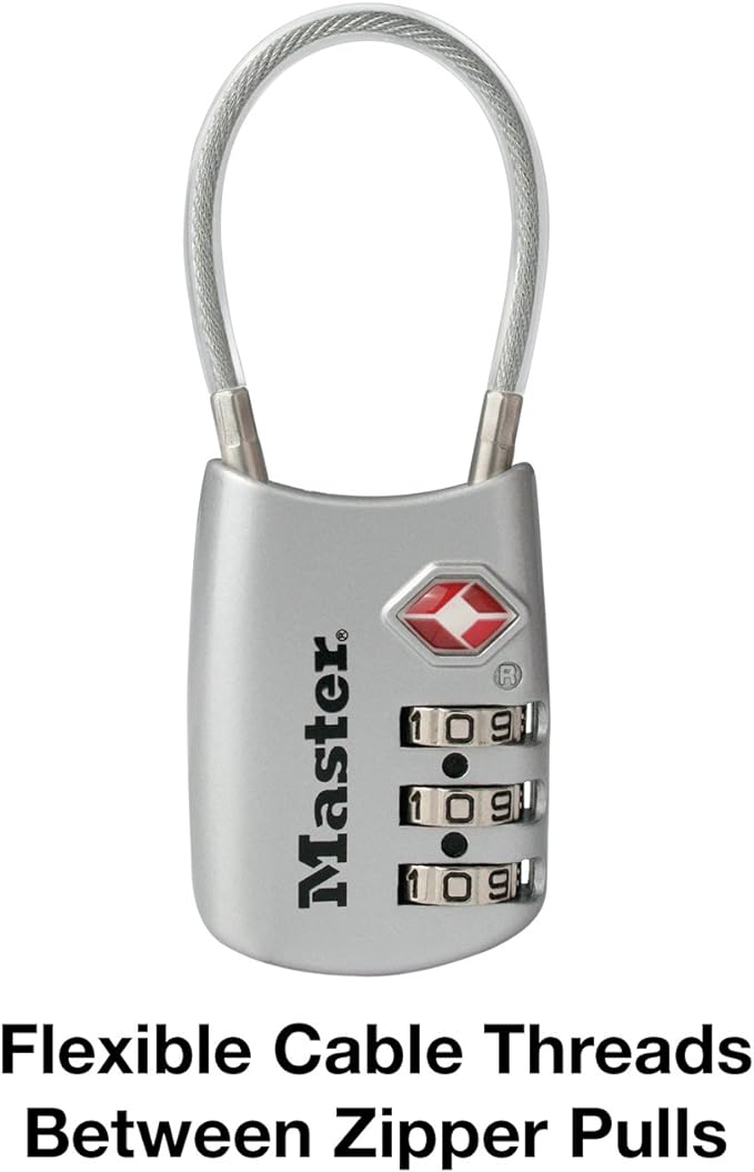 Master Lock 4688D Set Your Own Combination TSA Approved Luggage Lock, 1 Pack - Image 5