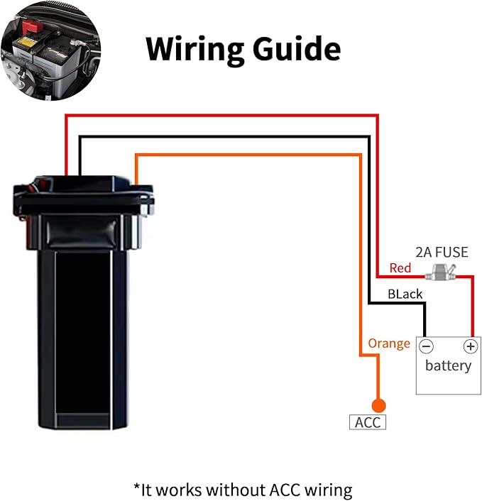 Wired GPS Tracker for Vehicles, No Monthly Fee, No Subscription, Real-Time - Image 3