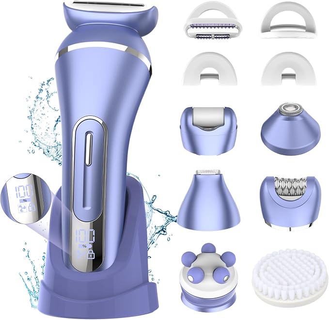 Electric Shavers for Women, 7 in 1 Hair Removal Kit by RESUXI