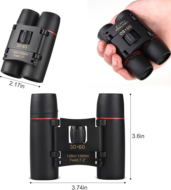 Binoculars for Adults Compact Mini Folding Waterproof Binoculars - Image 9