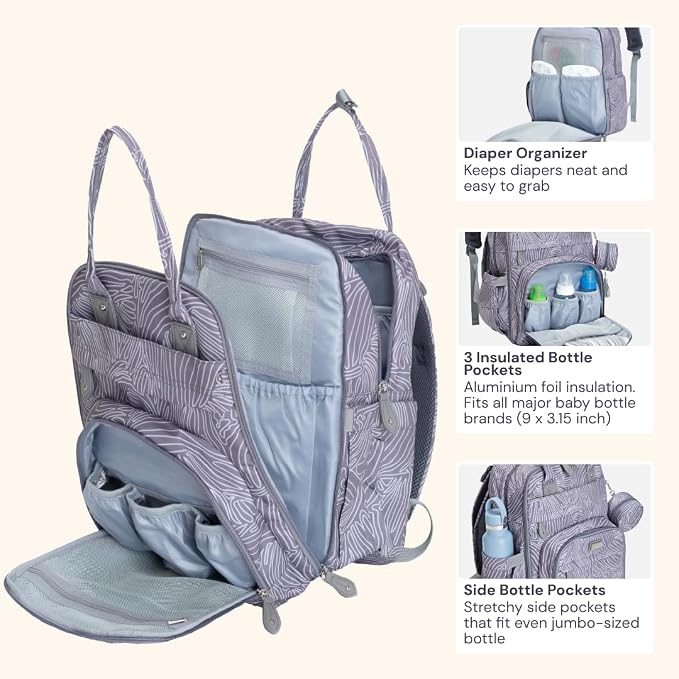 BabbleRoo Diaper Bag Backpack - Image 4