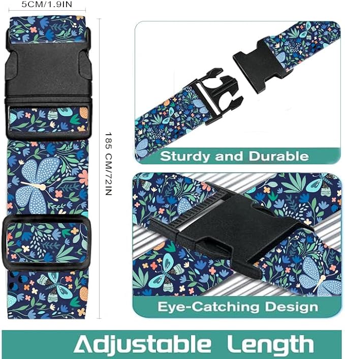 Luggage Straps for Suitcases Travel Belt Accessories, Cute Suitcase Strap - Image 5