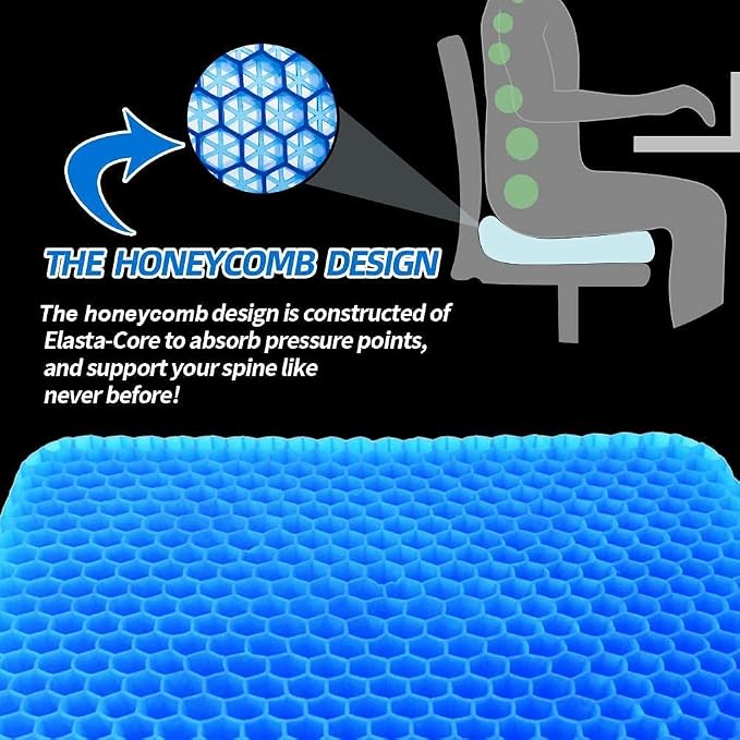 Gel Seat Cushion, Office Seat Cushion Chair Pads - Image 6