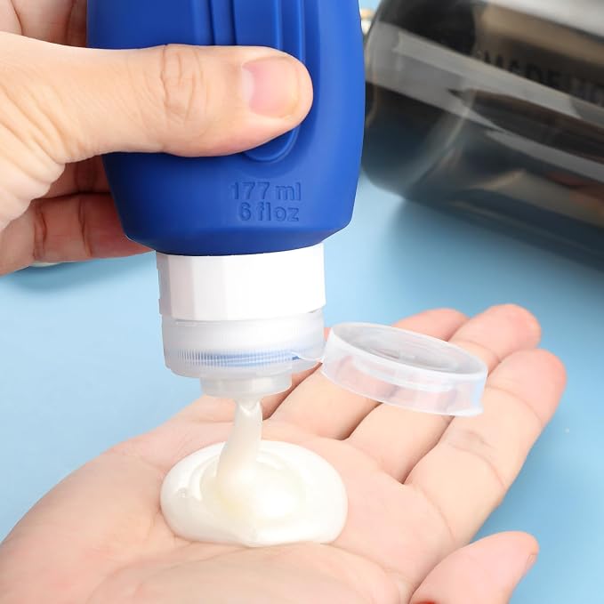 Travel Bottles for Toiletries, Large 6oz Oversize Containers, BPA Free Leak - Image 4