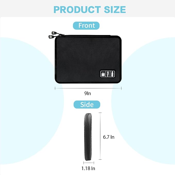 Electronics Travel Organizer, Portable Waterproof Electronic Travel Storage Bag - Image 4