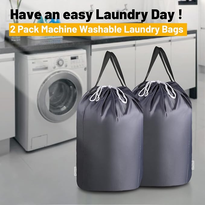 MCleanPin 140L Washable Laundry Bags - Image 2