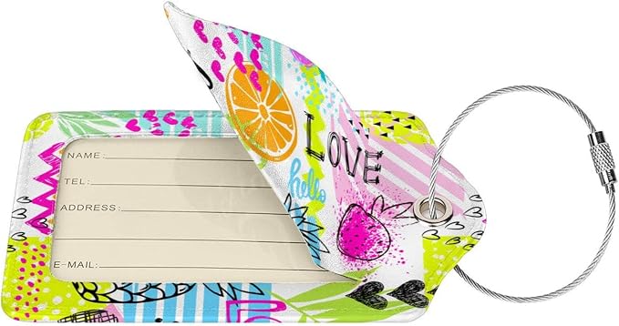 2 Pieces Funny Fruits Luggage Tags - Image 2