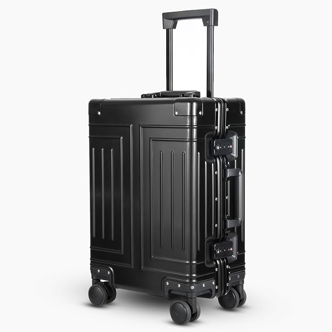 All Aluminum Carry On Luggage，Cut from Whole Aluminum Sheet，22x14x9 Airline by KANGSHILU