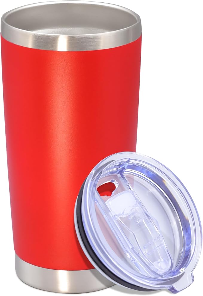 20 oz Tumbler with lid Double Wall Vacuum Insulated Tumblers Stainless Steel by Providethebestproducts
