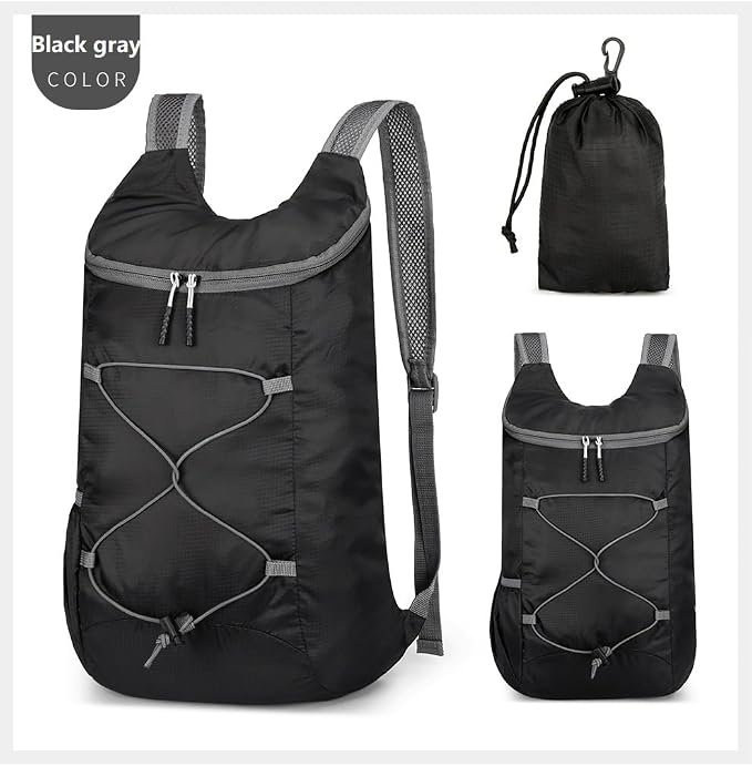 16L Hiking Daypack Lightweight Foldable Travel Backpack Water Repellent Camping - Image 2
