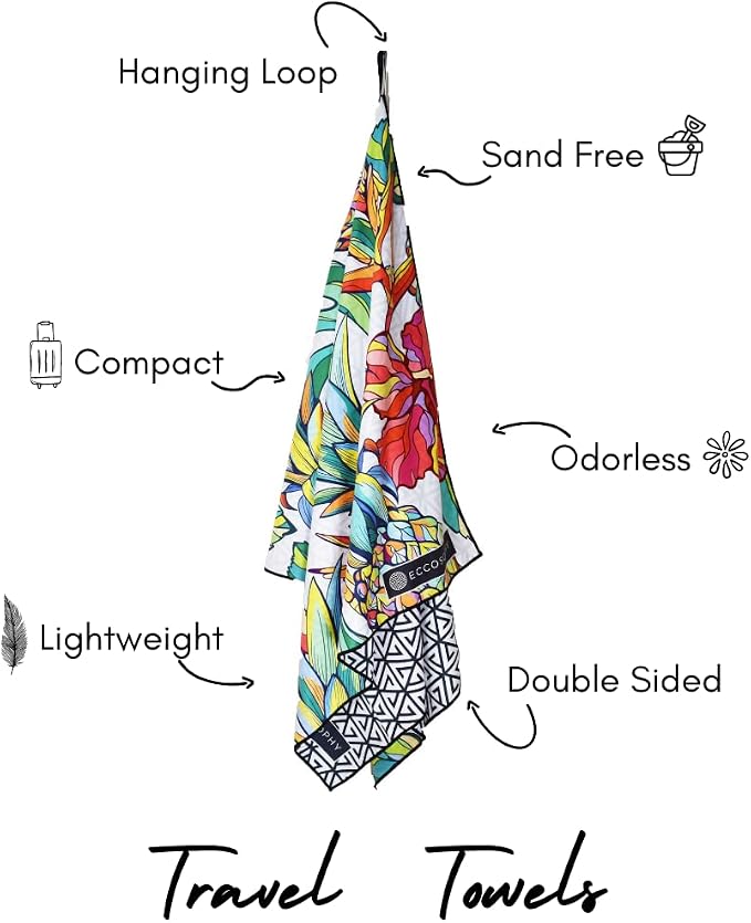 ECCOSOPHY Microfiber Beach Towel - Image 4