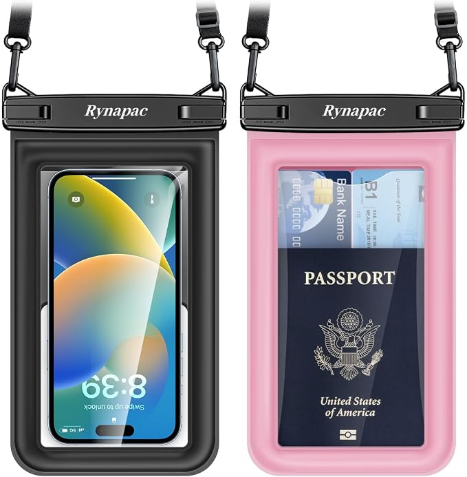 Floating Waterproof Phone Pouch, Galaxy S24+ S23 S22, IPX8 Cellphone Dry Bag by Rynapac