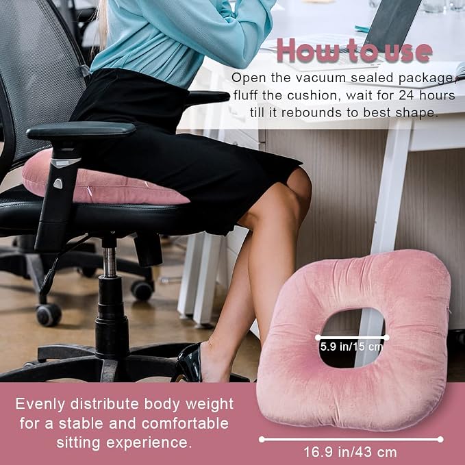 Stuffed Donut Pillow Seat Cushion | - Image 7