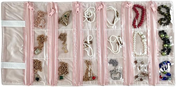 Travel Jewelry Roll Bag Portable Organizer Pouch - Image 5