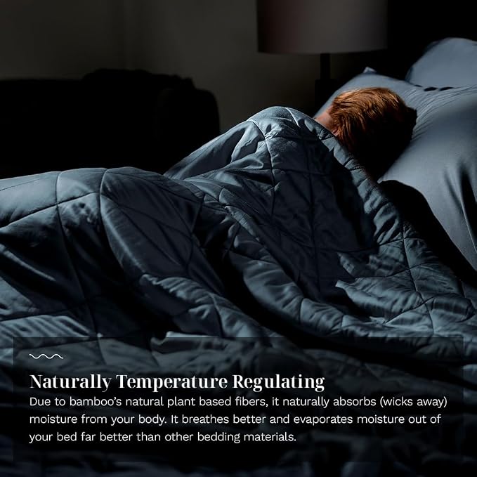 LUXOME Lightweight Blanket | 100% Rayon from Bamboo Fabric & Fill | King/Cal - Image 5