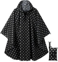 Rain Poncho Jacket Coat Hooded Zipper Style by salamra
