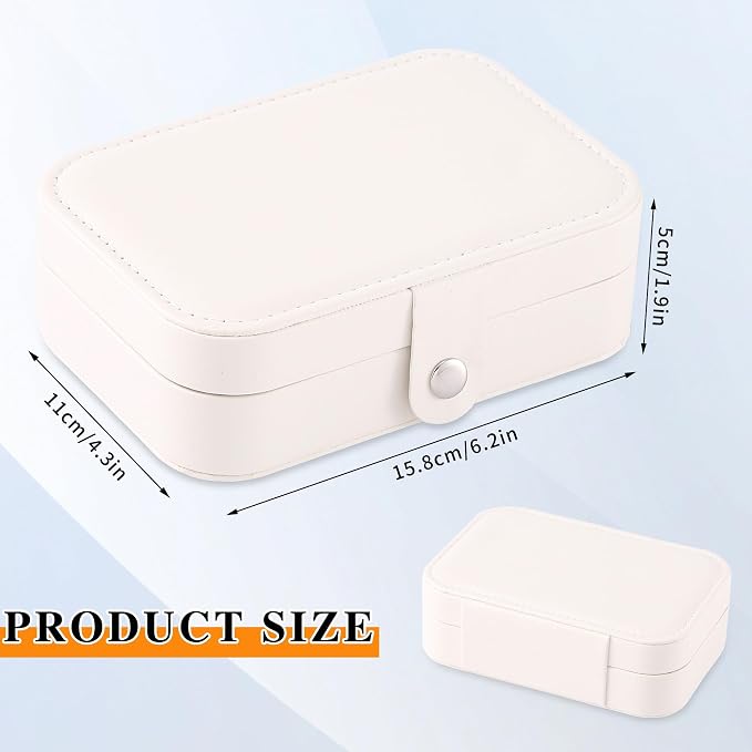Travel Jewelry Box, PU leather Small Jewelry Organizer - Image 2