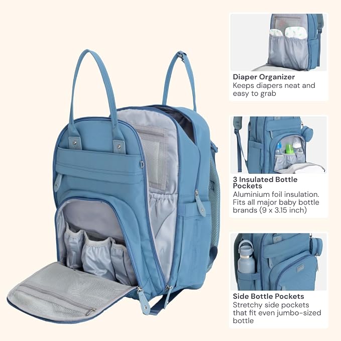BabbleRoo Diaper Bag Backpack - Image 5