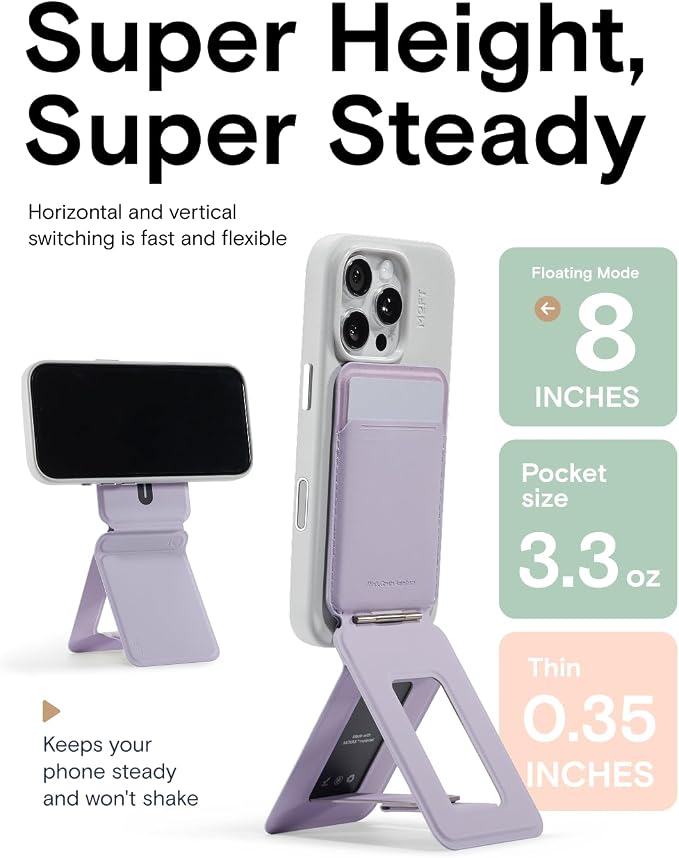 MOFT Phone Tripod Wallet for iPhone, Mulit-Angles, Lightweight & Portable Phone - Image 6