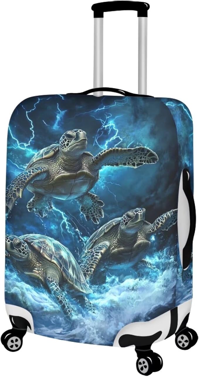 Sea Turtle Suitcase Cover Fits 26-29 Inch Luggage - Image 2