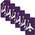 6 Pack Silicone Luggage Tag for Suitcases by MODENGKONGJIAN