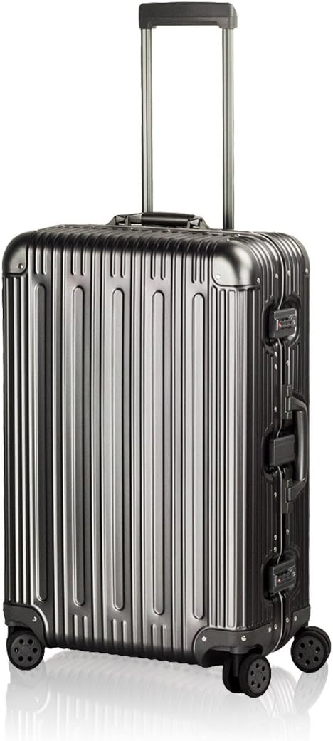 TRAVELKING All Aluminum Luggage Zipperless Hard Shell Suitcase by TRAVELKING