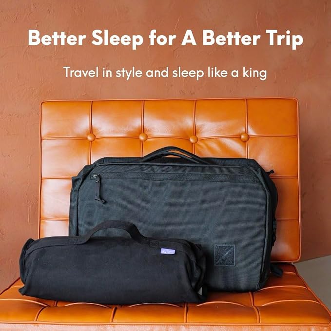 Cushion Lab Travel Deep Sleep Pillow – Compact Memory Foam Neck Pillow - Image 7