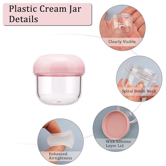 Cosywell Travel Jars for Creams 9PCS Travel Size Containers for Toiletries - Image 3