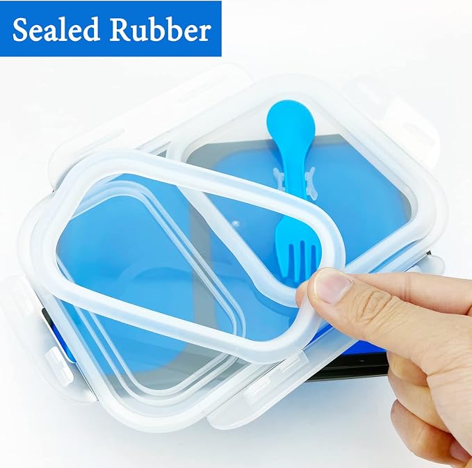 2 Compartments Collapsible Airtight Bento Box - Image 8