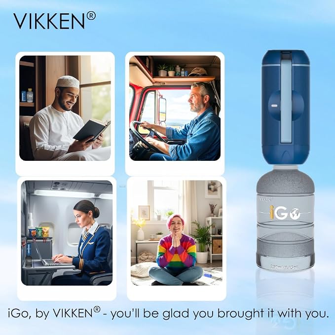 VIKKEN® 250ml iGo X Portable Travel Bidet USB-Type C Rechargeable Electric - Image 7