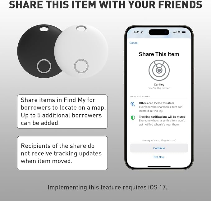Air Tracker Tags, Smart Bluetooth Tracker, Compatible - Image 7