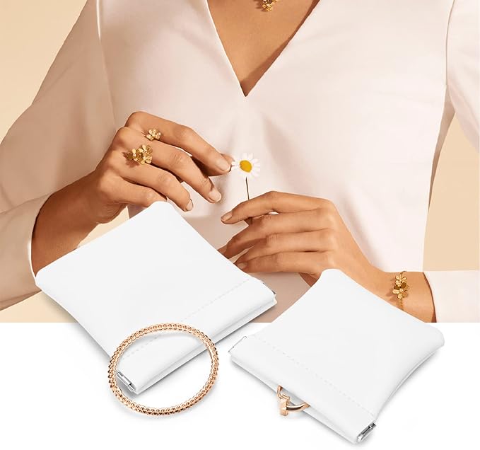 PU Leather Jewelry Travel Bag Leather Jewelry Pouch Christmas, Wedding Party - Image 2
