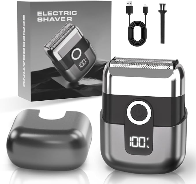 Electric Foil Shavers for Men: Mini Electric Razor, Foil Shaver for Face by LYRSLF