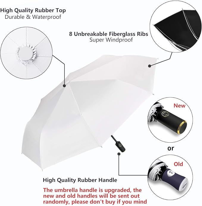 Cuby UV Sun Umbrella Compact Folding Umbrella lightweight Portable Manual - Image 3
