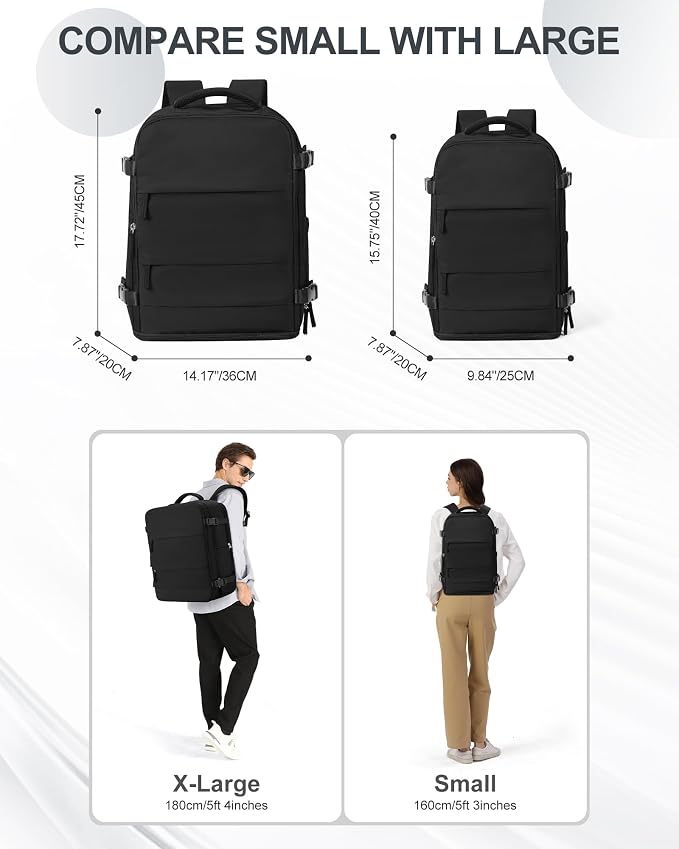 coowoz Large Travel Backpack Carry On - Image 8