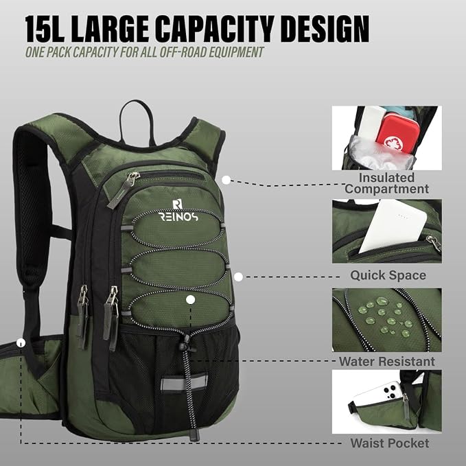 Hydration Pack Backpack with 3L Water Bladder - Image 2