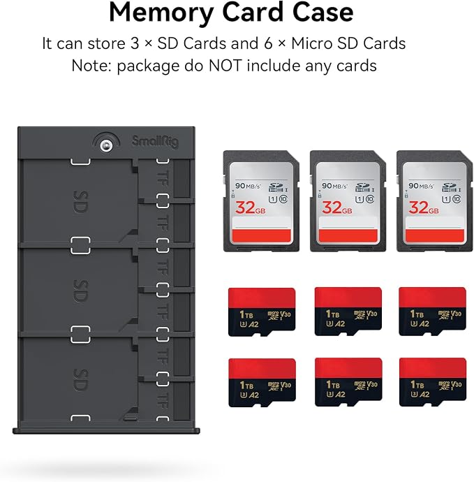 SMALLRIG Memory Card Case Holder Anti-Shock Anti-Fall and Scratch Suitable - Image 2