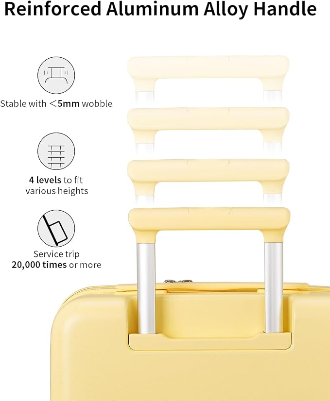 aji Expandable Top Opening 26 Inch Checked Luggage - Image 7