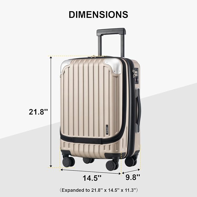 LEVEL8 Grace Carry on Luggage - Image 9