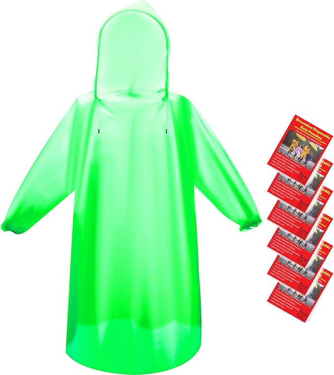 Bruvoalon 6 & 20 Pack Disposable Rain Ponchos - Image 8
