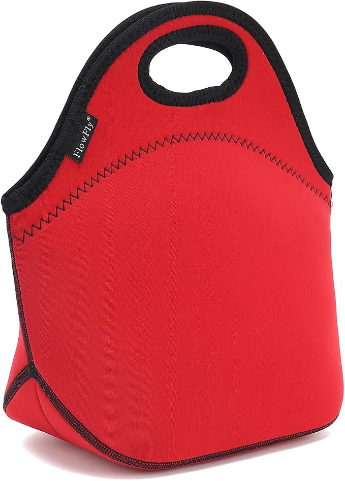 FlowFly Neoprene Lunch Tote Insulated Thermal Reusable Lunch Bag Box by FlowFly