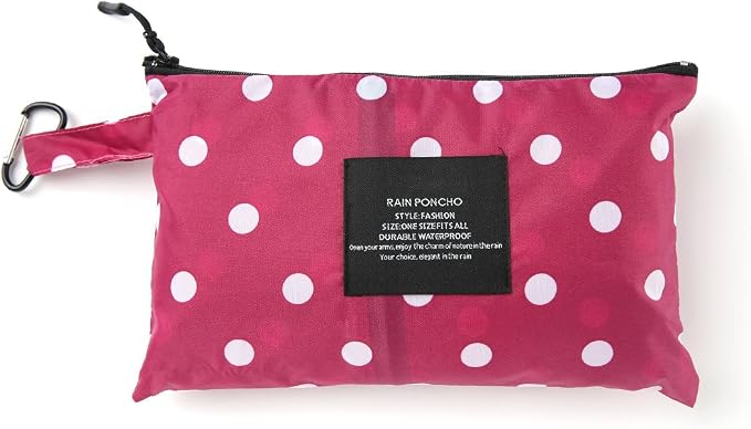 SaphiRose Unisex Rain Poncho Raincoat Hooded - Image 7