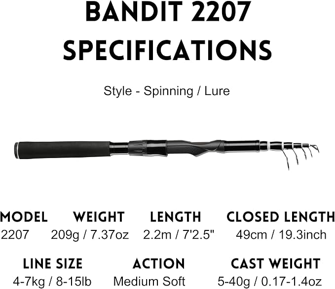 Whistytwig Telescopic Fishing Rod - Image 3