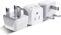 Ceptics UK Travel Plug Adapter, 2 in 1 Type G Adapter, US to UK Adapter by Ceptics