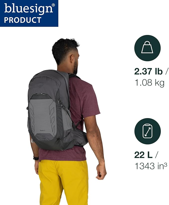 Osprey Talon 22L Men's Lightweight Hiking Backpack - Image 2