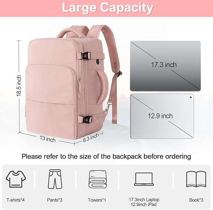 Travel Backpack, Carry on Flight approved Travel Bag - Image 5