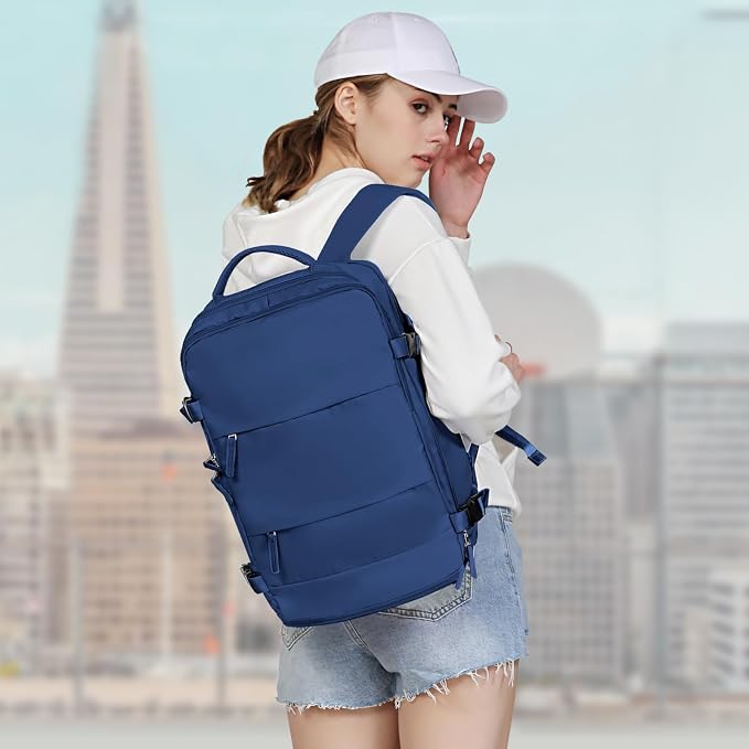 coowoz Large Travel Backpack for Women Men, Carry On Backpack, Hiking Backpack - Image 7