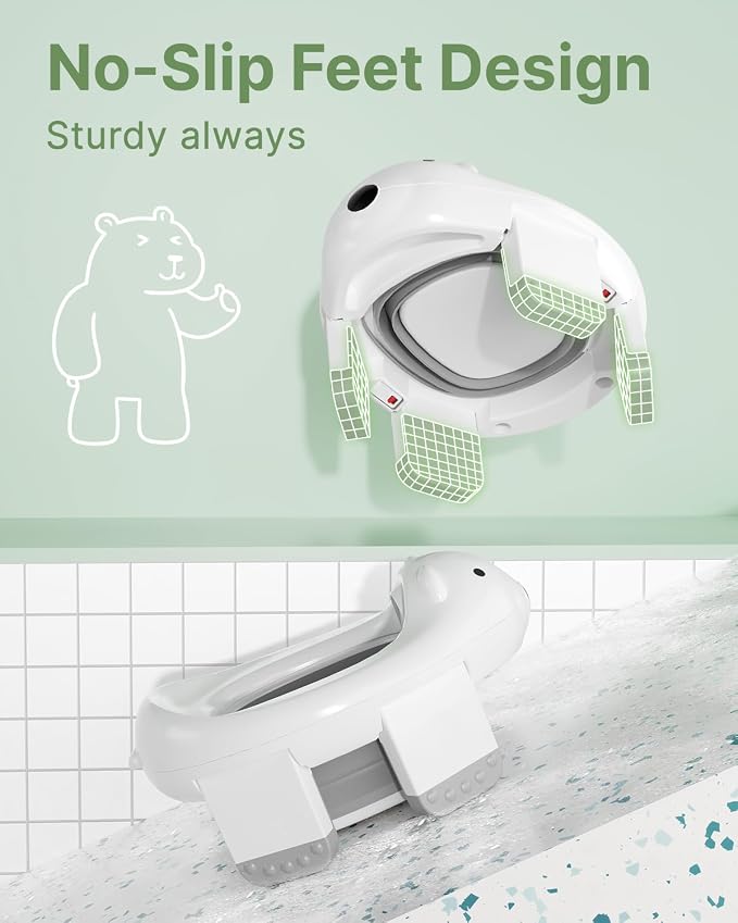 2 Pack Portable Potty Seat, 2 in 1 Travel Potty Seat - Image 6