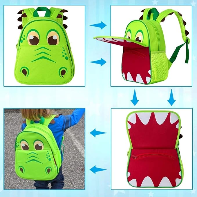CCJPX Toddler Backpack for Boys Girls, Dinosaur Unicorn Cat Preschool Bookbag - Image 4